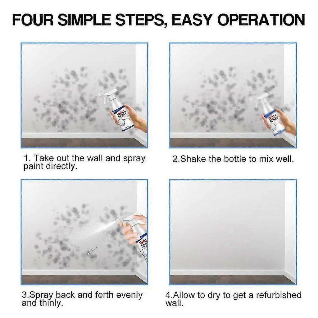 Wall Repair Paint Wall Spray Paint, Wall Repair Spray, Water-Based Paint White Peel, Covers Up Stain Sealing Ceiling Paint