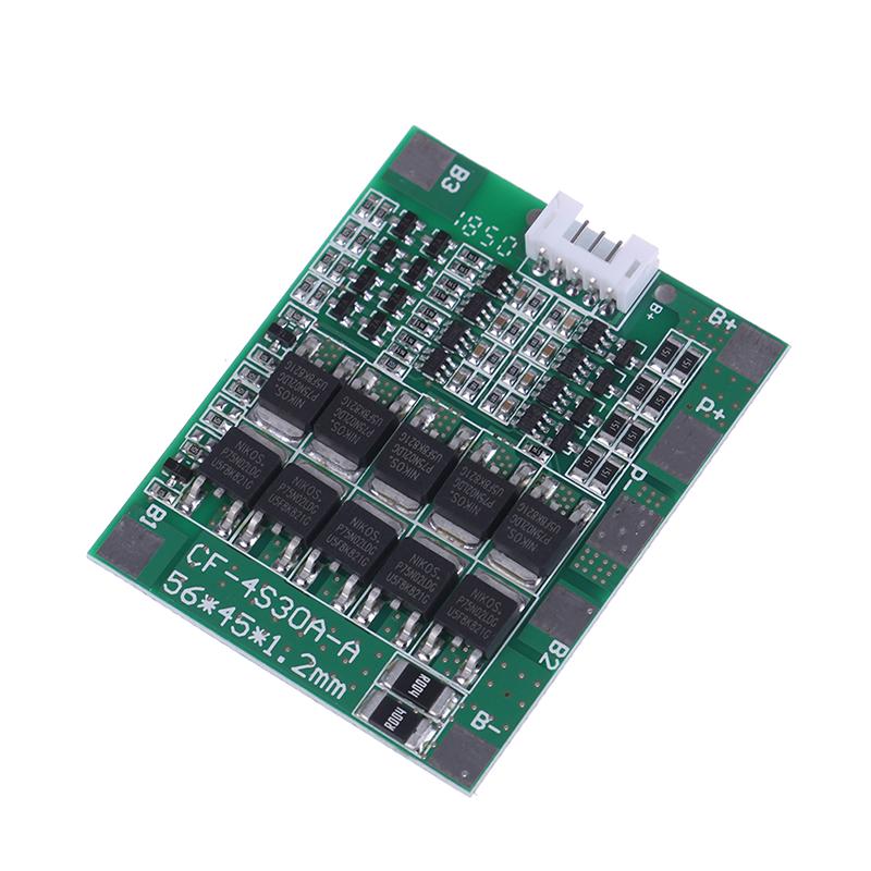 4S 14,8V 30A Bms PCB Защитная плата 18650 Баланс ячеек литий-ионной батареи