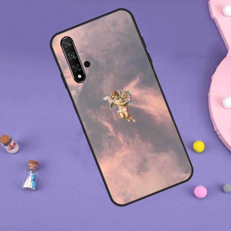 Cartoon Angel Baby Printing Case For Huawei Nova 11i 3i 7i 5T 11 9 10 SE Y60 Y61 Y70 Y90 Y91 P20 P40 Lite P30 Pro Cover