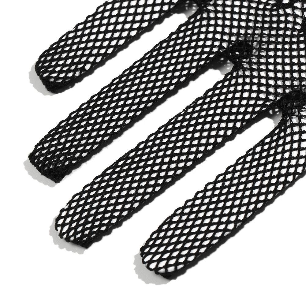 Свадебный вечерний аксессуар Сетчатые перчатки-сетка Защита от УФ-лучей Вождение Митенки для невесты Кружевные пальцы