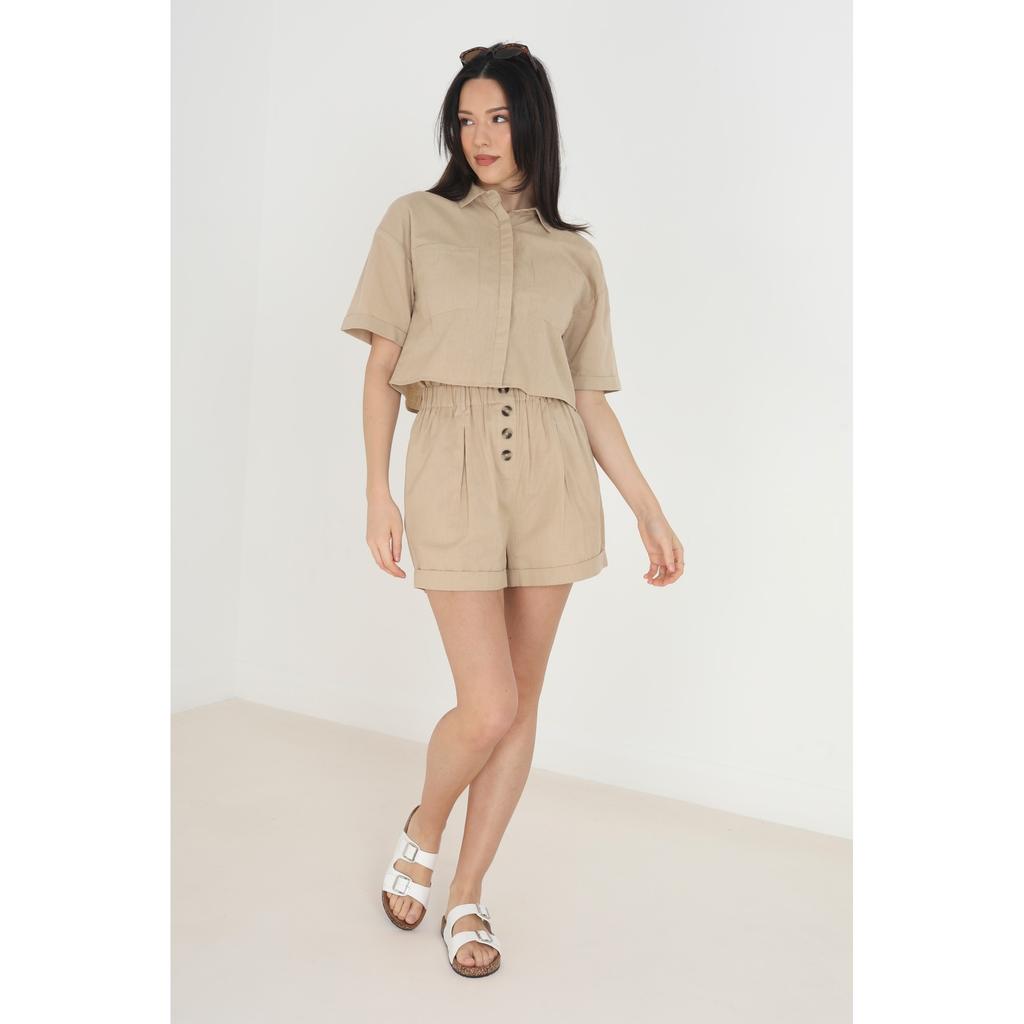 BRAVE SOUL Женская/дамская рубашка Carrie с коротким рукавом