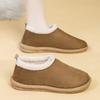 Хлопковые тапочки Birkenstock осень и зима новые ретро на плоской подошве бархатные теплые с закрытым носком пушистые хлопковые тапочки