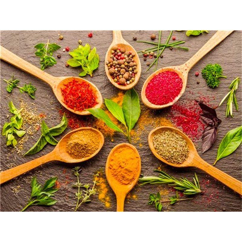 DIY 5D Diamond Painting Spice Diamond Embroidery Food Cross Stitch Full Round Drill Rhinestone Art Wall Home Decor Gift