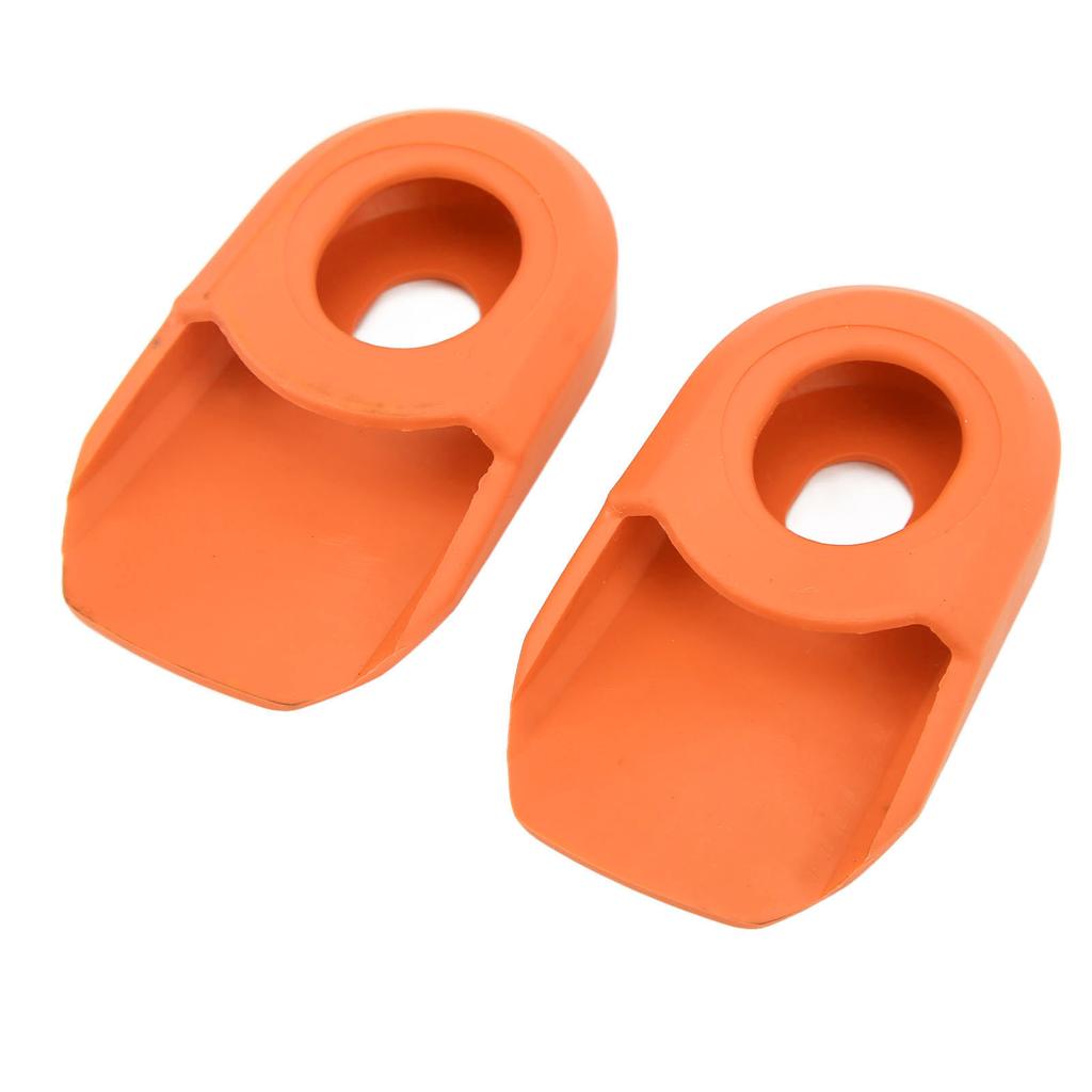 2PCS Bike Crank Cover Protector Silicone BIcycle Crank Arm Sleeve Cover Protective CaseOrange