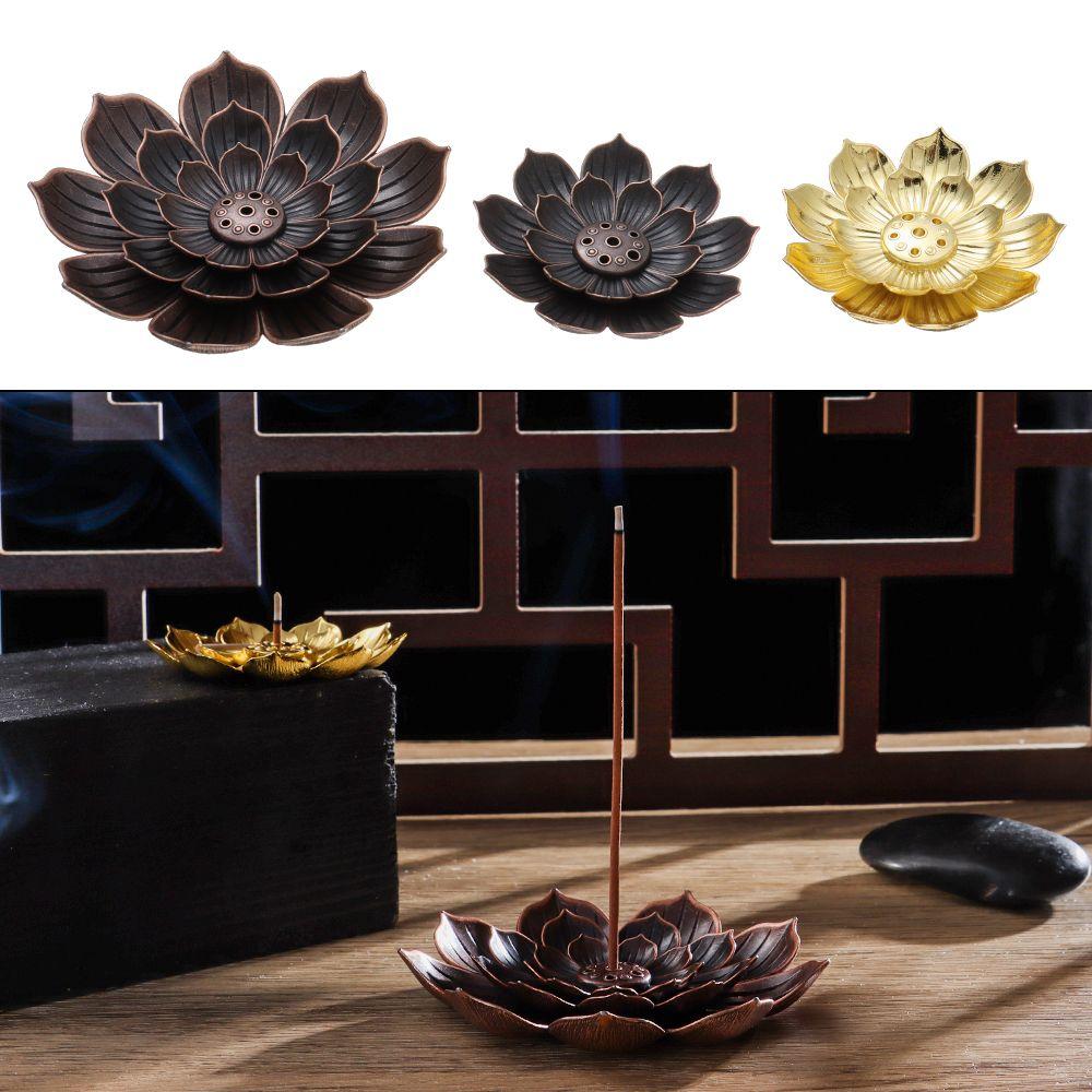 Home Decor Line Incense plate Incense Burner Buddhism Lotus Joss-stick inserted Incense Holder