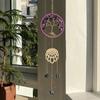 Natural Crystal Engraving Sun Catcher  Stone Crafts for Home Decoration Hanging Suncatcher for Interior Design & Energy Healing