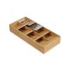 Joseph Joseph DrawerStore Large Compact Cutlery Drawer Organizer, 8 Compartments, Holds 48 Cutlery Pieces, Bamboo [Authentic] 851697