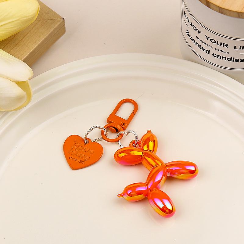 Дизайн Конфетный цвет Воздушный шар Собака Девочка Брелок Креативный Воздушный шар Собака Цепочка для телефона Брелок для сумки Аксессуары Подвеска Игрушка