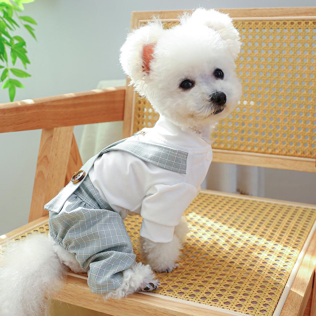 Комбинезон для собак для маленьких собак Комбинезоны для девочек и собак в клетку Одежда для щенков Комбинезоны для собак для маленьких собак Комбинезоны для щенков Одежда для собак