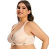 Европейский и американский бесшовный бюстгальтер с полной чашкой без косточек, пуш-ап для большой груди с передней застежкой