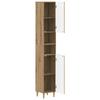 Bathroom Cabinet with Open Shelf DELFT Artisan Oak