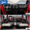 21 PCS Car Steering Wheel Air Conditioning Vent Gear Cup Holder Interior Decoration Accessories for Jeep Wrangler JK 2011-2017 ALW1