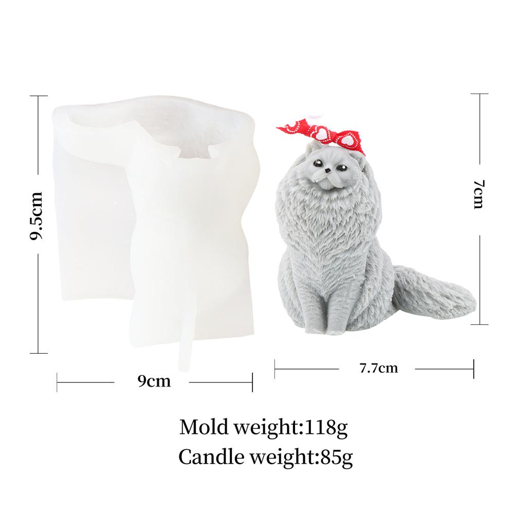 Животные Питомец Тедди Щенок Силиконовая Форма для Свечей Собака Кошка Бульдог Мыло Украшение Ручной Работы Ароматизированная Смола Гипс Форма