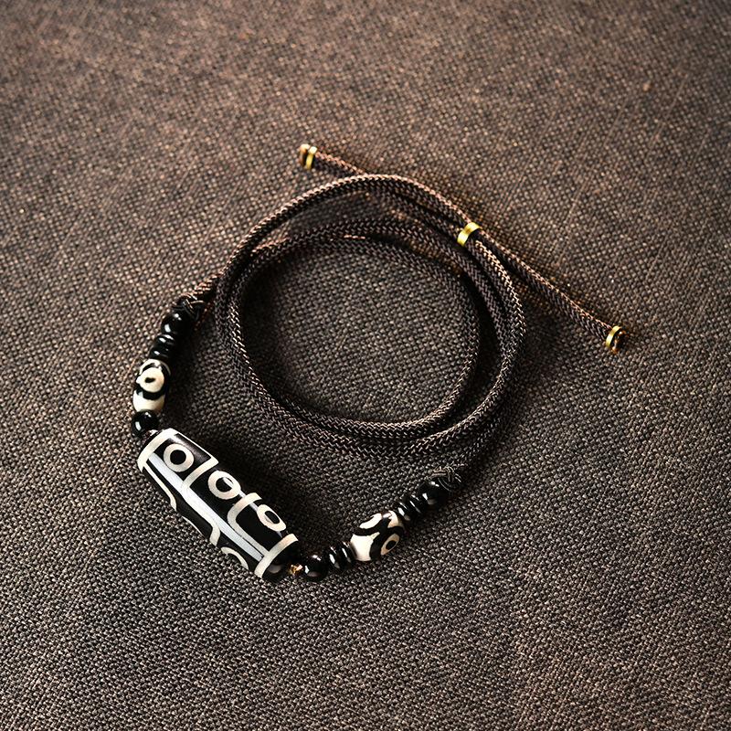 Этнический стиль, тибетский стиль, ожерелье «Девятиглазый Тяньчжу», универсальное для мужчин, новые ретро-аксессуары в китайском стиле для женщин