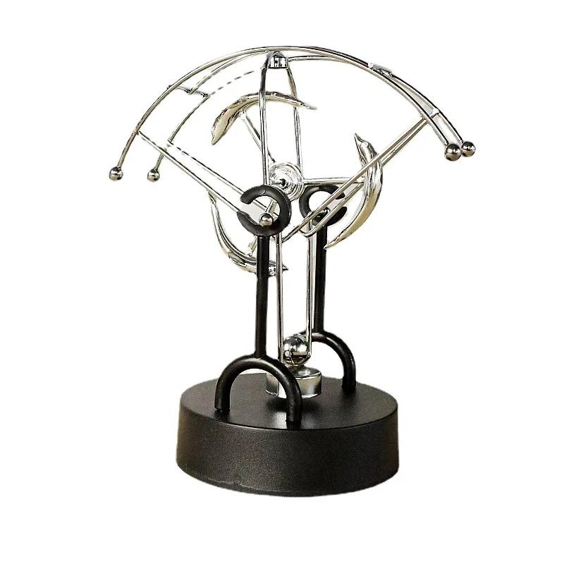 Парашютный сектор Вечный двигатель Украшение стола Маятник Ньютона Металлический Хаос Качающийся Креативный Научный Инструмент Домашнее Ремесло
