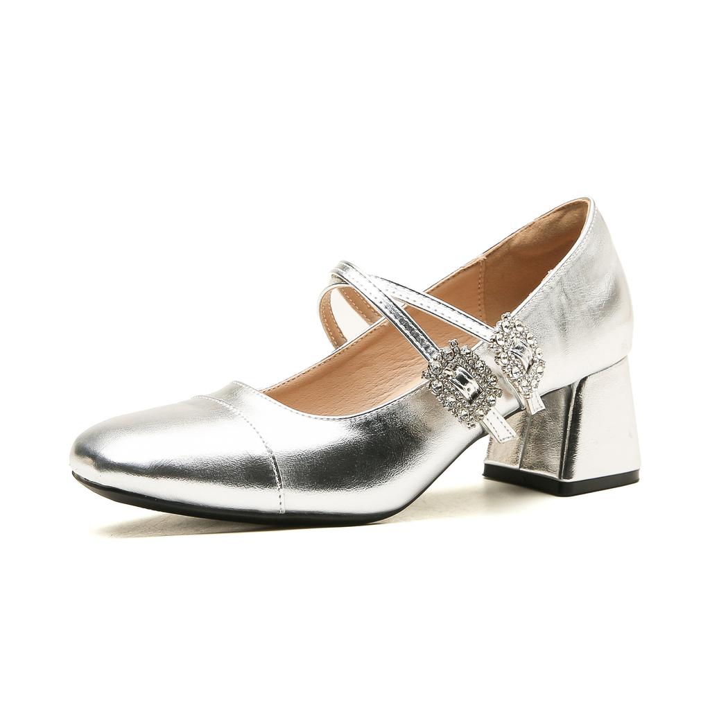 Кожаные балетки для женской обуви Хуэйчжоу, такие же туфли на высоком каблуке, как у Су Иинь, черные, для работы, туфли Мэри Джейн, на высоком каблуке