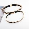 Fashion Metal Triangle Splicing Design Women Slim Waist Belt For Long Dress And Special Occasions