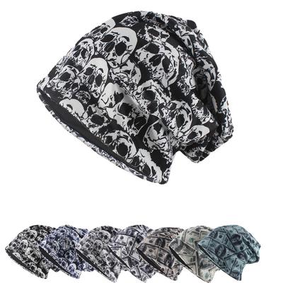 Топ мода для взрослых мужчин и женщин теплые шапки Skullies повседневная уличная хип-хоп шапка с черепом новая хлопковая шапка красочная женская красивая шапочка