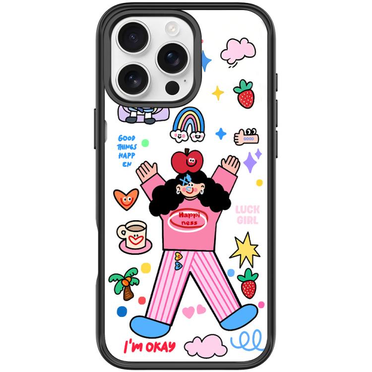 Apple Little Girl Pattern Magnetic Phone Case