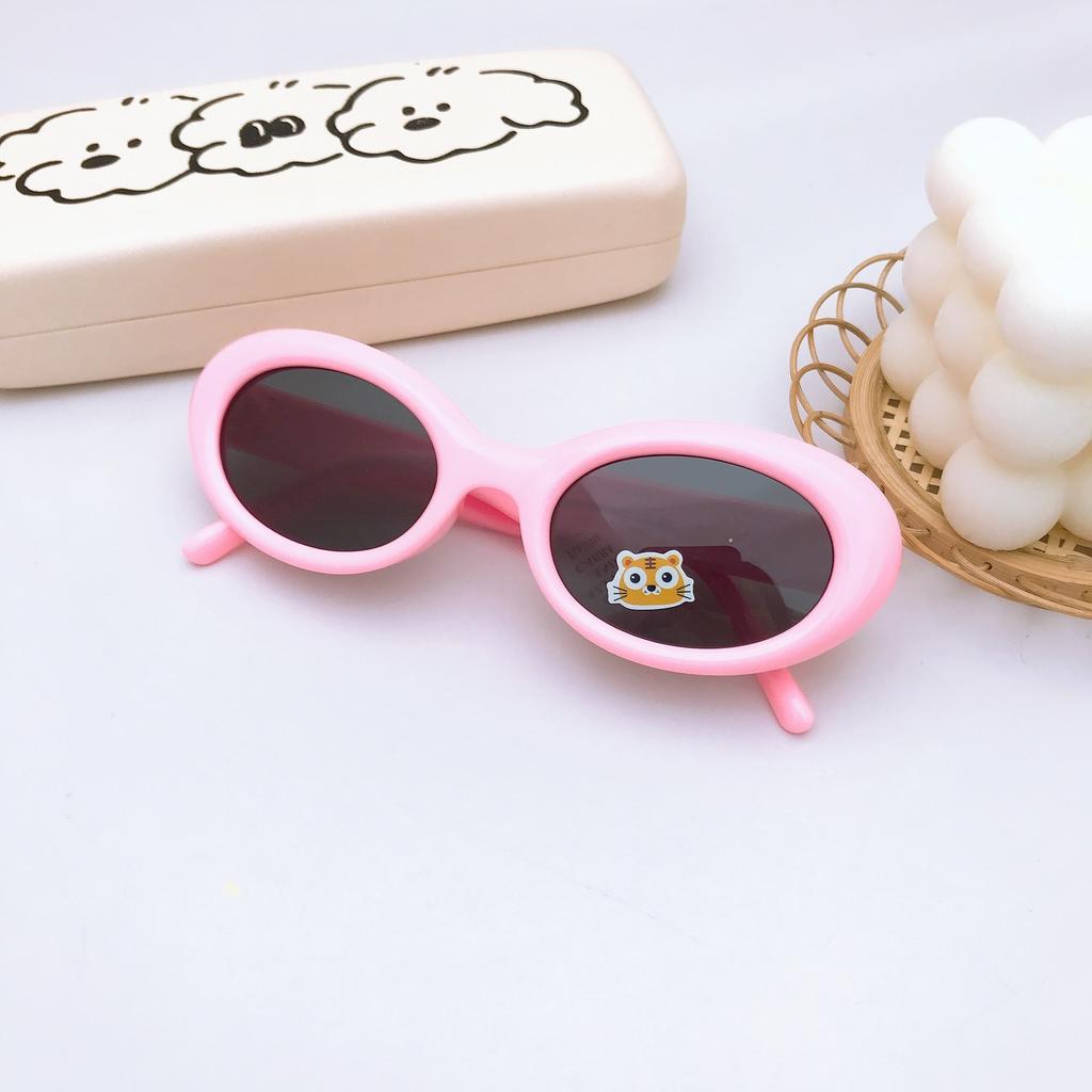 Stylish And Simple Oval Small Frame Children'S Sunglasses Baby Sunglasses Silicone Polarized Children Cute Girls Glasses Tide