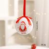 Foam Christmas Balls With Reindeer Snowflake And Santa For Holiday Decor Tree