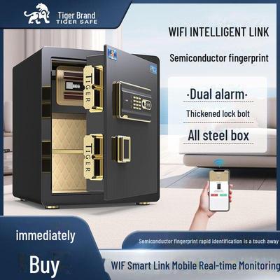 Tiger Safe Домашний/Офисный Стальной Сейф с Отпечатком Пальца Противоугонный