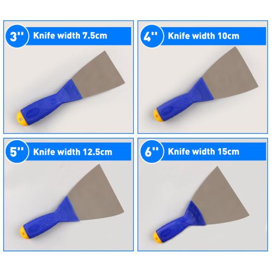 Thickened Plastic Handle Carbon Steel Carbon Steel Putty Blade Scraper Tool