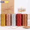 1.5mm 100m Rope Gold Silver Cord Gift Packaging String For Jewelry Making Lanyard Thread Cord DIY Bracelet Christmas Home Decor