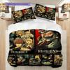 Darkness Destiny Death Note Bedding (1 * duvet cover + 2 * pillowcase, without core) 2D Flat Duvet cover and pillowcase Soft and comfortable