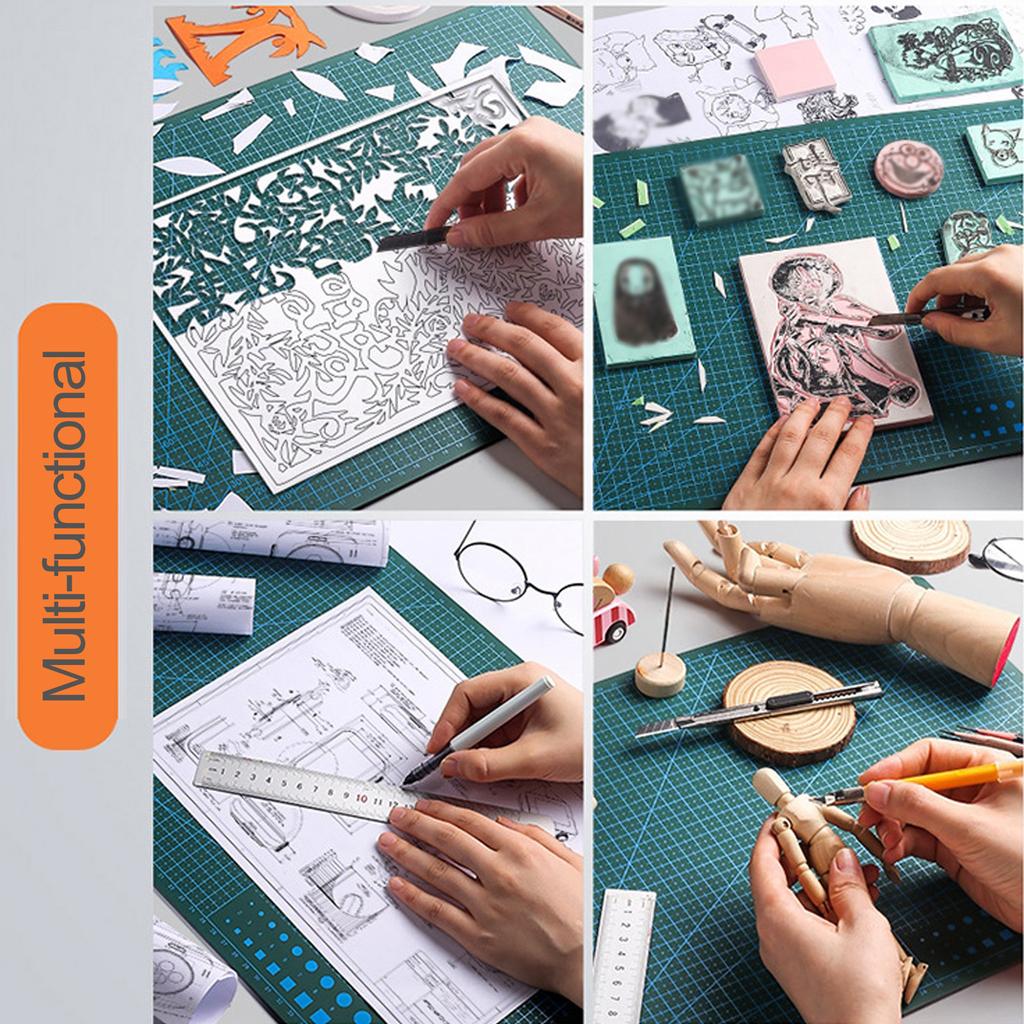 PVC Cutting Board Self Healing Rotary Mat Double-Sided Cutting Mat Carving Craft Hobby Tool