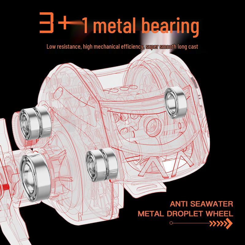 Ультра дальнобойная кастинговая катушка с защитой от перебегания, с глубокой/мелкой шпулей, для ловли на микро приманки