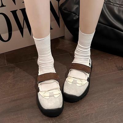 Ретро повседневный стиль платформа кроссовки на липучках весна и лето новая мода милый и крутой стиль девушка Мэри Джейн одинарная обувь