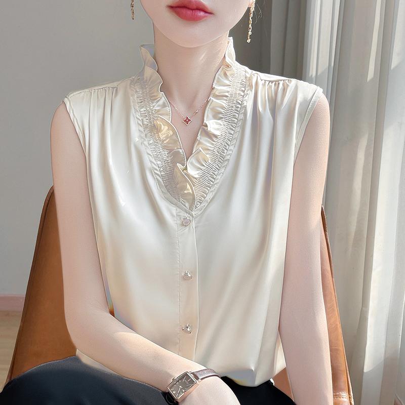 Женская летняя рубашка из шелка тутового шелкопряда, 50% шелка, 50% полиэстера, дышащая, легкая, с короткими рукавами, для поездок на работу, повседневная мода