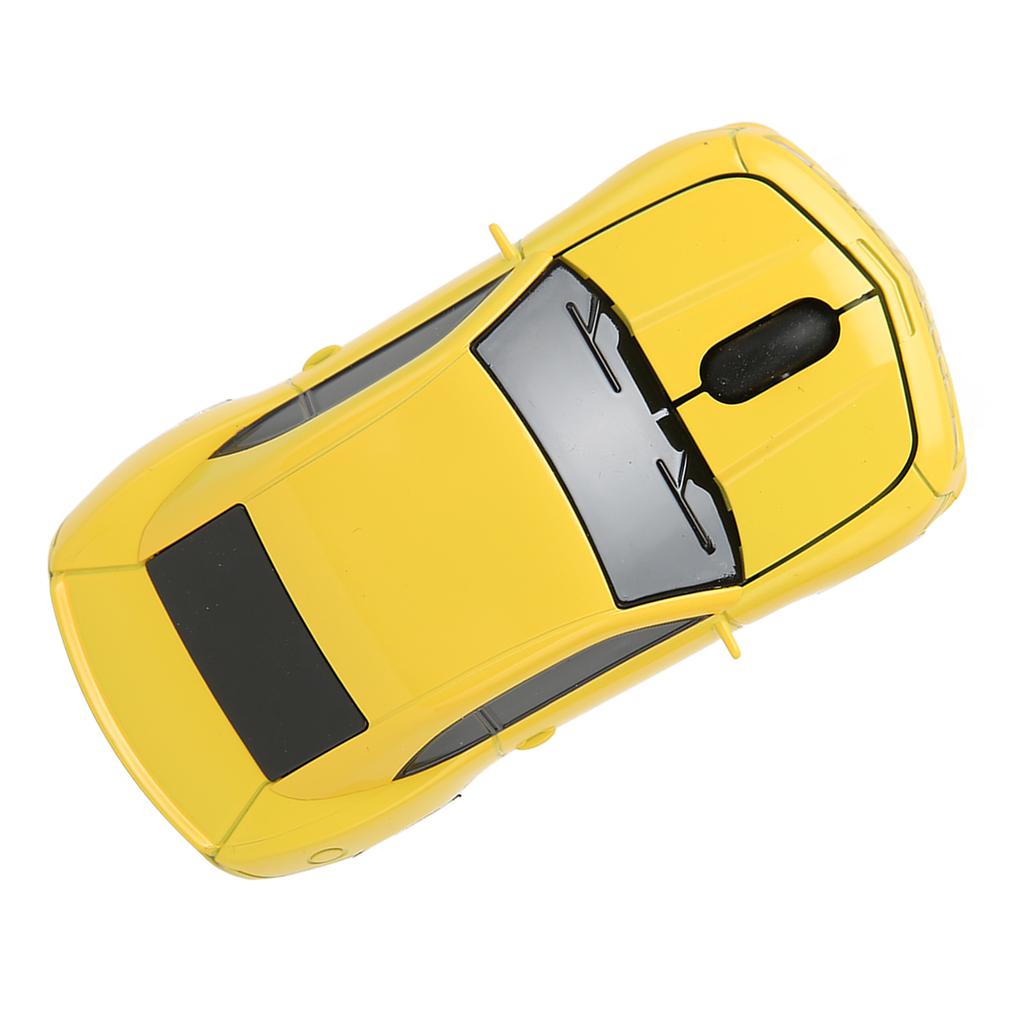 Race Car Wireless Mouse Sports Car Computer Mouse 2.4 GHz LED Light 1600 DPI Optical Sensor for OS