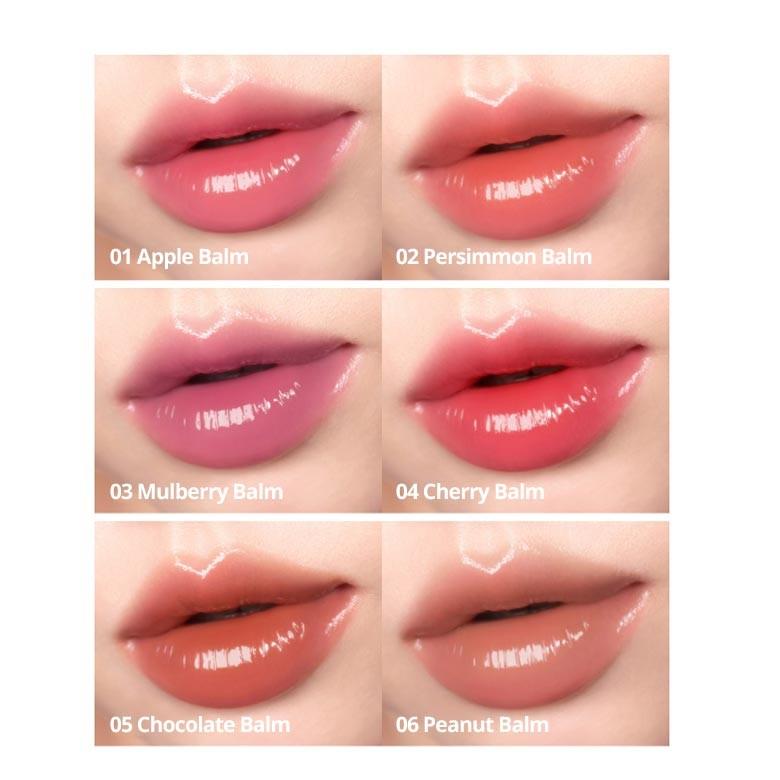 AOU Glowy Tint Balm 3,5 г 13 цветов, Бальзам для губ, который подчеркивает естественный цвет лица, Прозрачный блеск, который делает ваши губы объемными