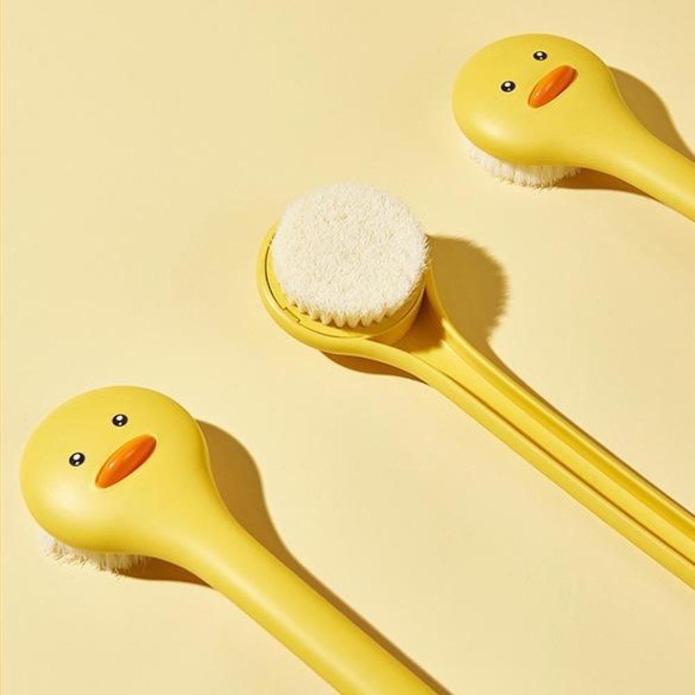 Soft Bristles Shower Scrubber Cute Bath Brush Universal Duck Bathing Brush Exfoliation