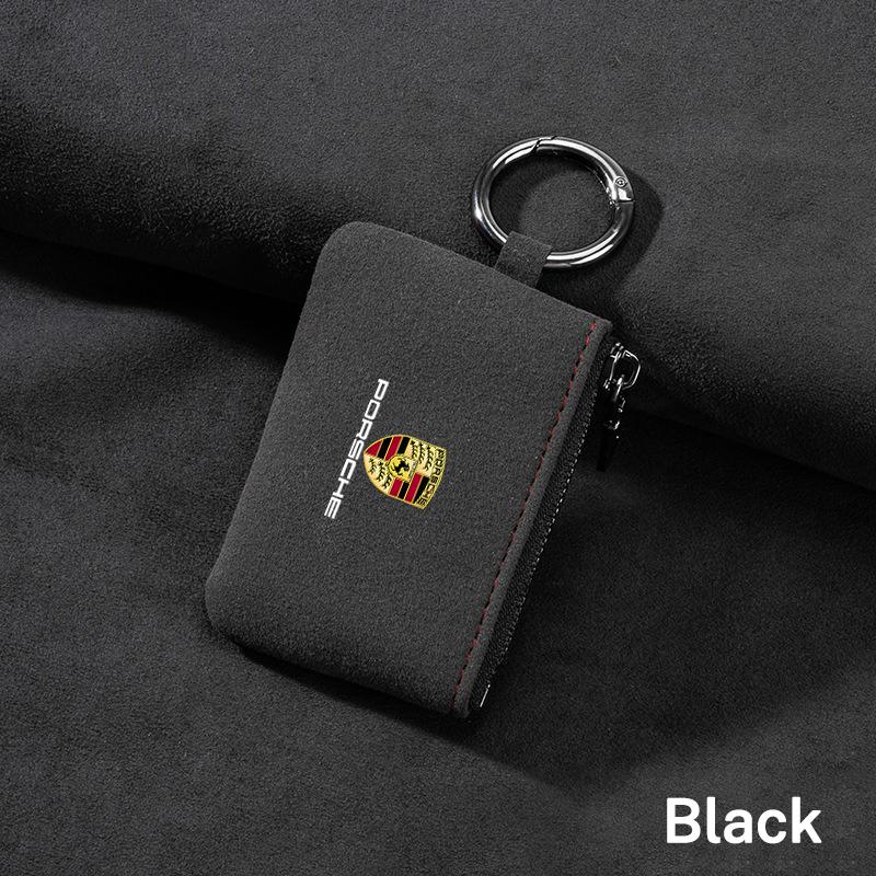 Новая замшевая сумка для автомобильного ключа Брелок Подарок Подвеска Брелок для Porsche Cayenne Panamera Macan 911 718 Taycan Boxster Cayman 918 Pajun