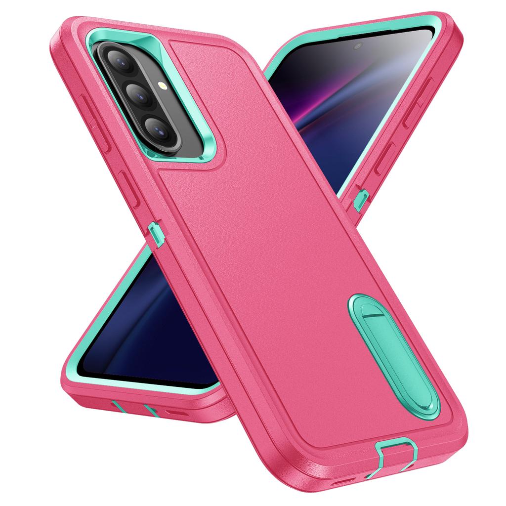 Чехол-броня 3 в 1 для защиты телефона Samsung Galaxy A16 A26 A36 A56 5G A06 A14 A54 A15 A17 с жесткой пластиковой рамкой и ТПУ задней крышкой