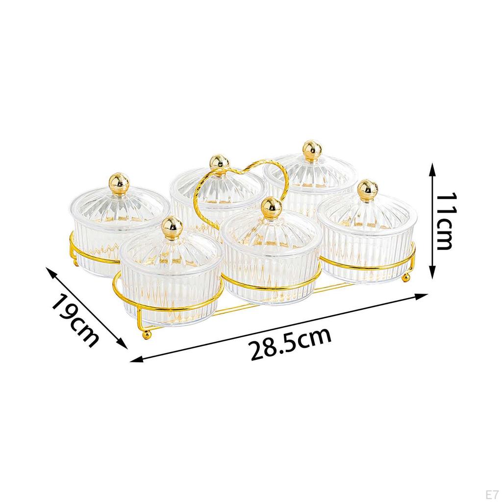 Dried Fruit Plate Appetizer Nuts Tray Nordic Multifunctional Dry with Lid Condiment