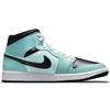 Air Jordan 1 Mid Aqua Черные женские кроссовки Синие BQ6472-300