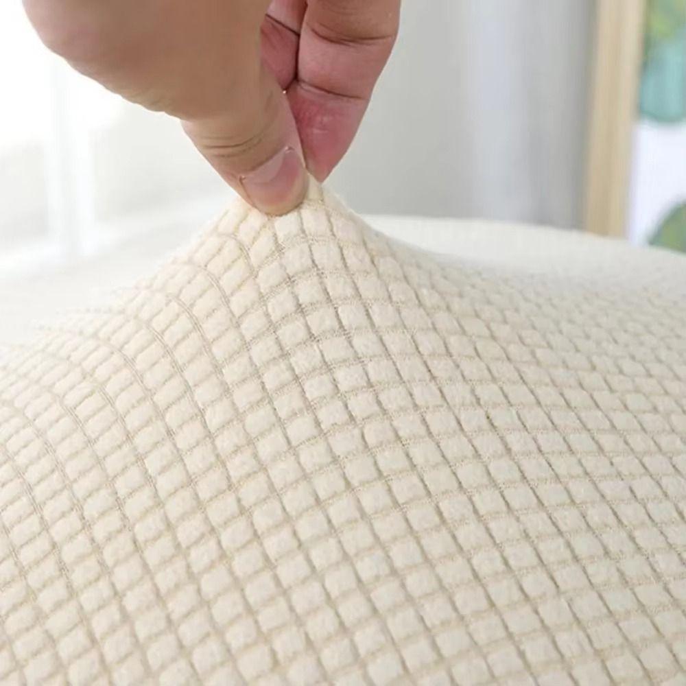 Круглая форма Круглый пуфик Чехол от пыли Универсальные чехлы на сиденья Эластичный чехол на стул из полярного флиса