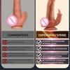 Фаллоимитатор, секс-игрушка, вибратор для женщин, стимулятор клитора, огромный большой электрический телескопический пенис, мягкий фаллоимитатор, вибратор, женские мастурбаторы