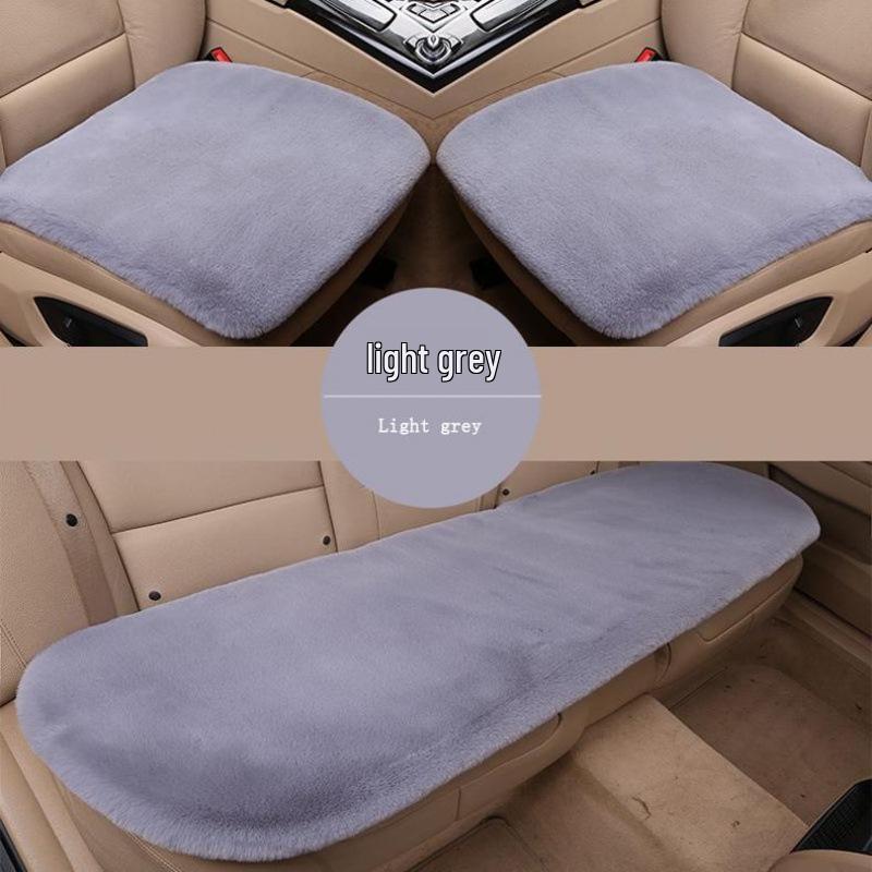 Универсальный плюшевый шерстяной комплект подушек для сидений автомобиля для Dongfeng Nissan Livina - Зимний теплый, трехкомпонентный