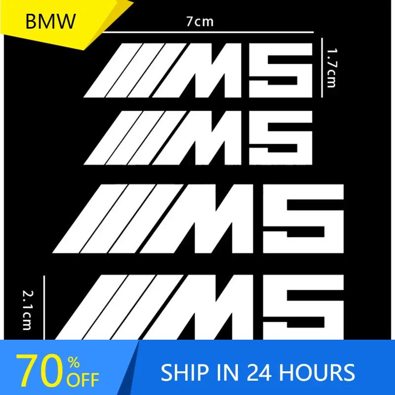 X6 X7 4pcs Car brake Caliper Sticker For bmw M Sticker X1 X3 X4 X5 X6 X7 e46 e90 f20 e60 M3 M5 M6 Car accessories styling