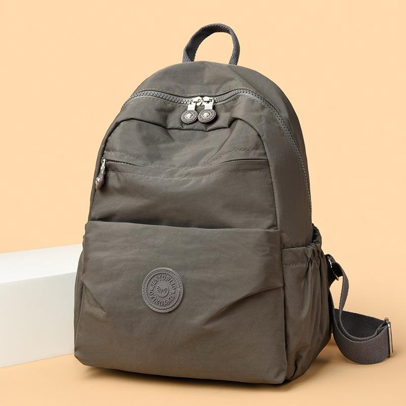 Backpack Women's 2025 New Trendy Fashion Oxford Cloth Backpack Summer Large Capacity Canvas Bag Lightweight Travel School Bag