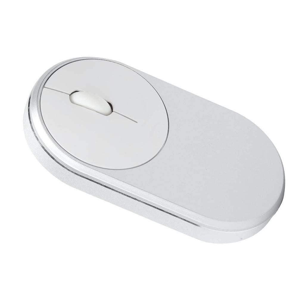Wireless Rechargeable Bluetooth Optical USB Mouse for Desktop Laptop PC Computer 2.4Ghz (Silver)