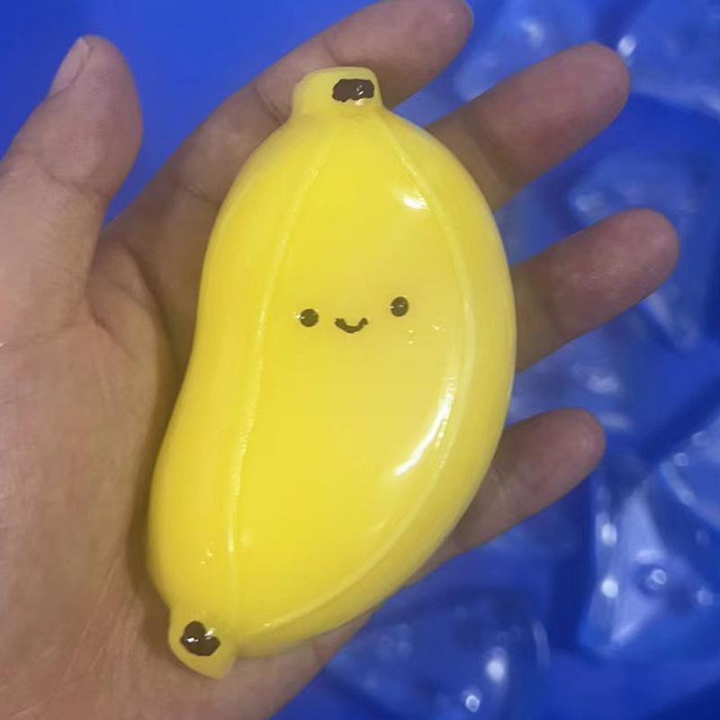 3 цвета Симуляция Банана Таба Сквиши Игрушки Мячики для Снятия Стресса Сенсорная Игрушка-непоседа Для Взрослых Детей Подарки на День Рождения Сувениры для Вечеринки