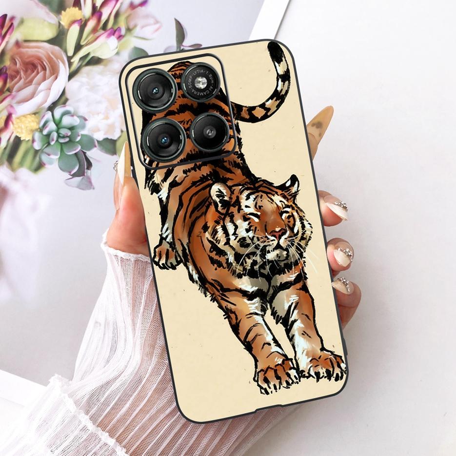 For Motorola Moto G67 Case XT2621-4 Cool Lion Dragon Painted Cover Soft TPU Phone Case For Motorola G77 MotoG67 MotoG77 5G Shell
