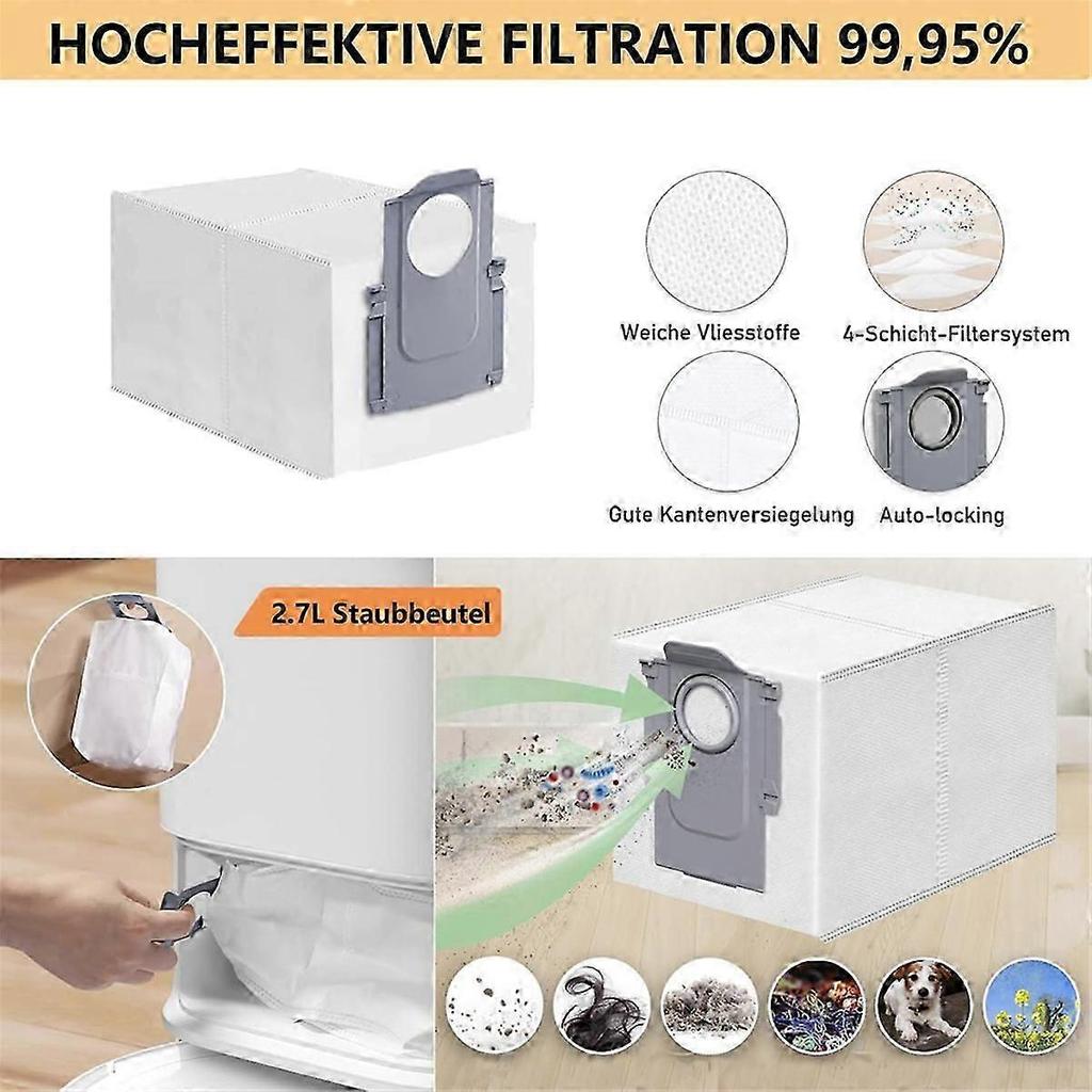 For Qrevo S/QRevo Pro/QRevo MaxV Main Side Brush Hepa Filter Mop Cloth Dust Bags Robot Vacuum Clean