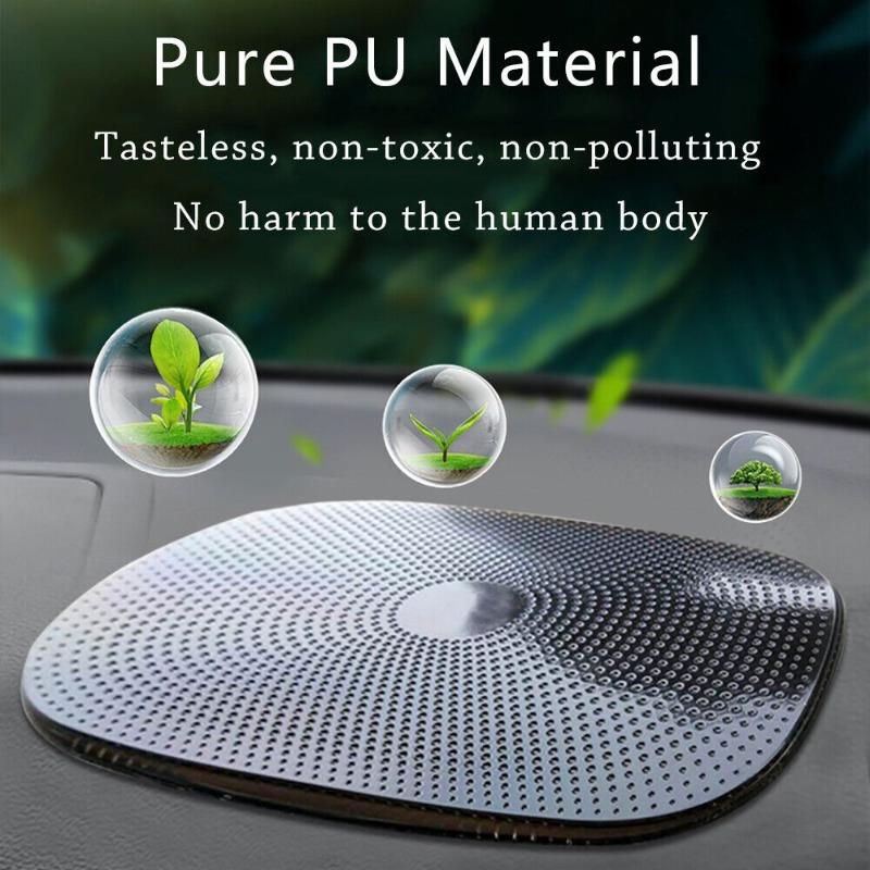 Нескользящий коврик на приборную панель автомобиля для мобильных телефонов и аксессуаров Универсальный липкий противоскользящий коврик из полиуретана